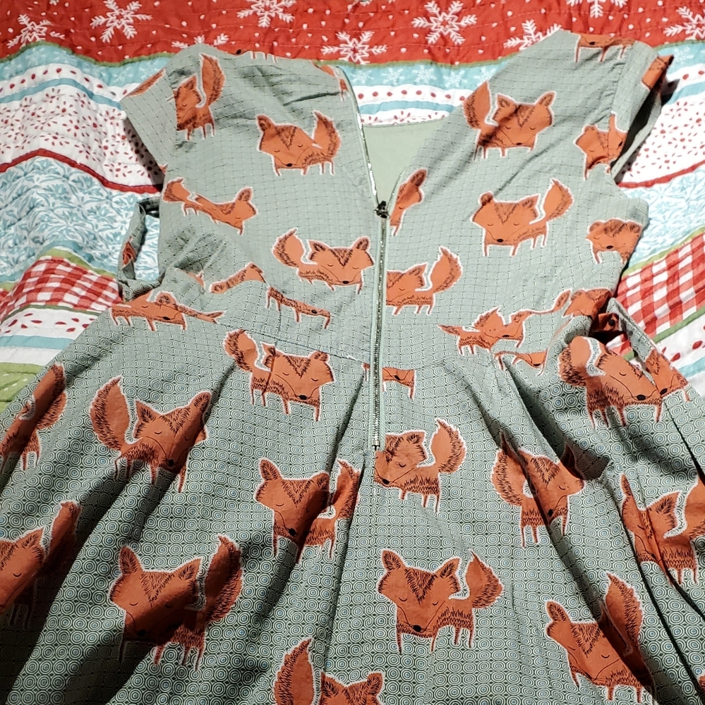 Juniors size M/L Fox dress